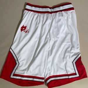 Large white & red shorts